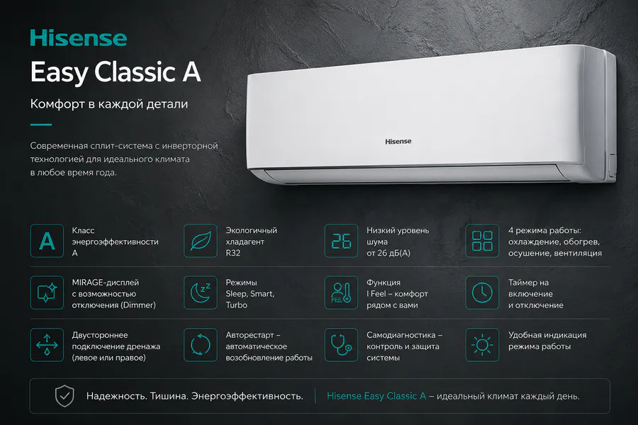 Кондиционер Hisense Easy Classic A